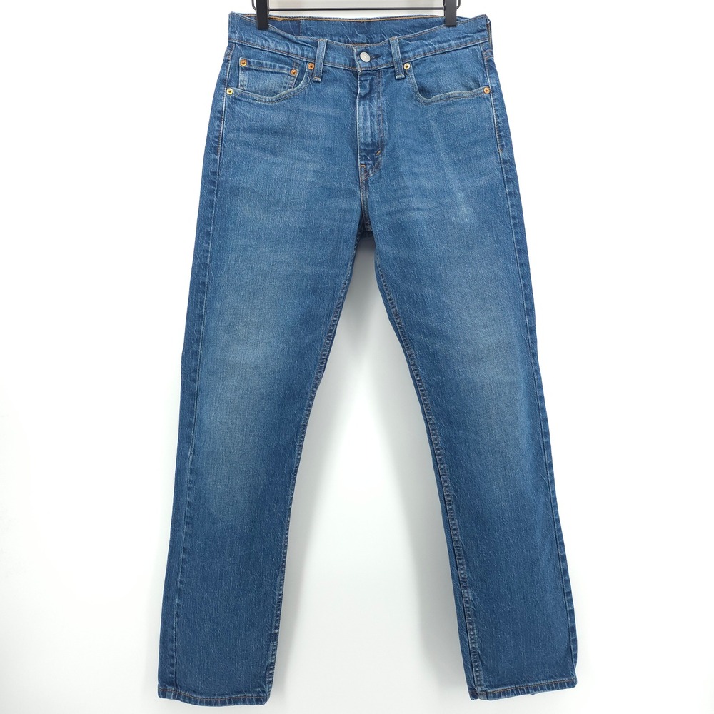 Levi's 505 Men Regular Fit Jeans 32x32 Blue Straight Leg 00505-2668
